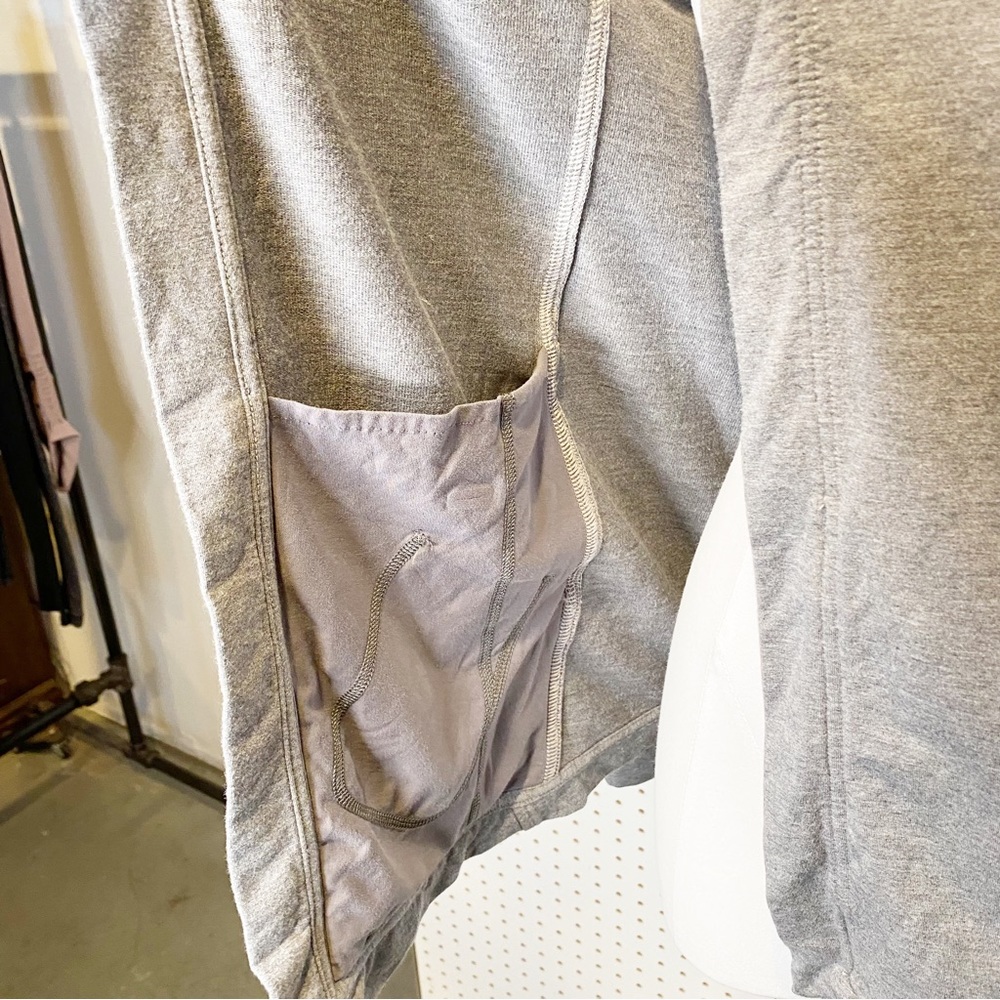Lululemon | Coast Wrap Open‎ Front Cardigan in Heathered Mod Medium Grey Sz. 4 - Picture 11 of 16